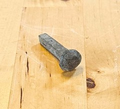 Antique Roman Iron Shipbuilding Nail Artifact