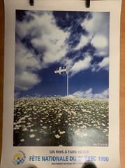 Poster Fête Nationale Québec Quebec 1990 “Un Pays À Faire Rêver” MNQ