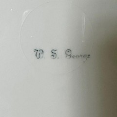 Vintage 1950’s W. S. George Pottery Historical Uniform plate Maryland Dragoons