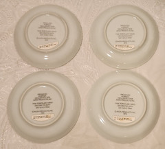 Vintage Avon Butterfly Fantasy Porcelain Trinket Dish Set Of 8 – 1979 Brazil