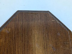 Vintage Unbranded Octagon 8 Sided Wood Display Pedestal Wooden Stand 5″ x 5″;