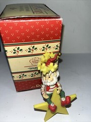 Enesco North Pole Ornament Wee Tree Trimmers 1991 Sparkles In Original Packaging