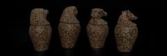 Authentic Ancient Egyptian Antiquities Canopic jars Artifact figure BC