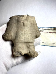 Pre-Columbian Ecuadorian Stone Anthropomorphic Figure Mark Reid Collection