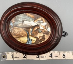 Set Of 6 Pat Collins London Vitreous Enamel On Copper Framed Miniature Pictures