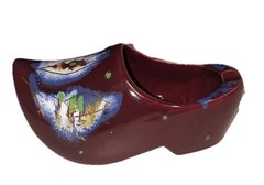 Antique Goedewaagen Ceramic Dutch Shoe Clog Gouda Holland Figurine Ashtray