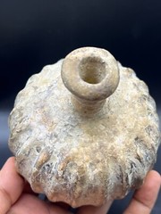 Un Touched Ancient Roman Glass Bottle in Perfect Condition C. 1st-2nd Century AD