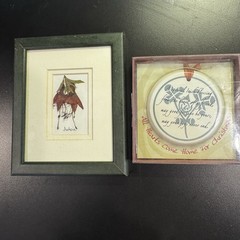 PRESSED DRIED Flowers Of Ireland By Breda Hayden & Irish Blessing ornament