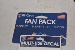 WinCraft Reveur Fan Pack Lot Of 2 Pennant Button Decal Crest Blue USA Set