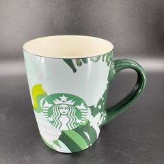 Starbucks 10 Oz Ceramic Coffee Mug With SPASH Multicolor Tropical Style Mug Cup