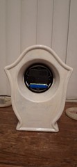 Unbranded Porcelain Rose Desk Clock Workig