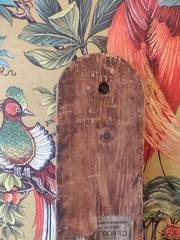 Antique late 19th century Oakleys Wellington knife polish board oak and leather
