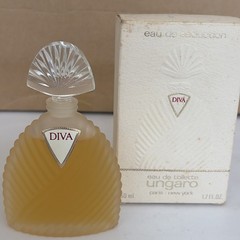 Fleur Diva Eau de Toilette Collectible Bottle 50 ml Emanuel Ungaro Vintage