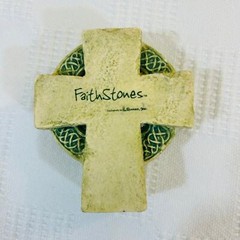 FaithStones Celtic Cross With Traditional Blessing by Roman Inc. 3.5 x 3 x 1.25