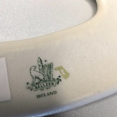 Belleek Fine Parian China Wreath “Bless This House” Hand Crafted in Ireland