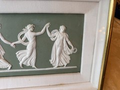 Vintage Purnell Art Co Bas Relief Plaque –Neoclassical Dancing Figures Wall Art