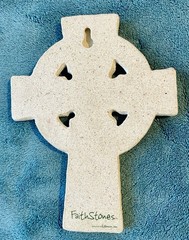 FAITH STONES CELTIC CROSS WITH TRADITIONAL IRISH BLESSING BY ROMAN, INC.