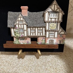David Winter Framed Shadow Box The Plucked Ducks Cottage 1989 Vintage Retired