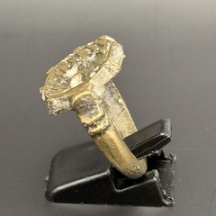 Very Rare Ancient Roman Ring Bronze Engraved Beast Authentic Antique Size 9