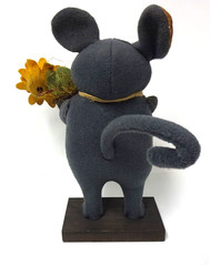 Rugged Chic Mouse with Yellow Flower Michael McCarty Design Made in USA NEW