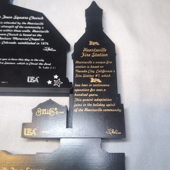 3x Sheila’s Made In USA Heartsville Town Square, Church, Fire Station 1999