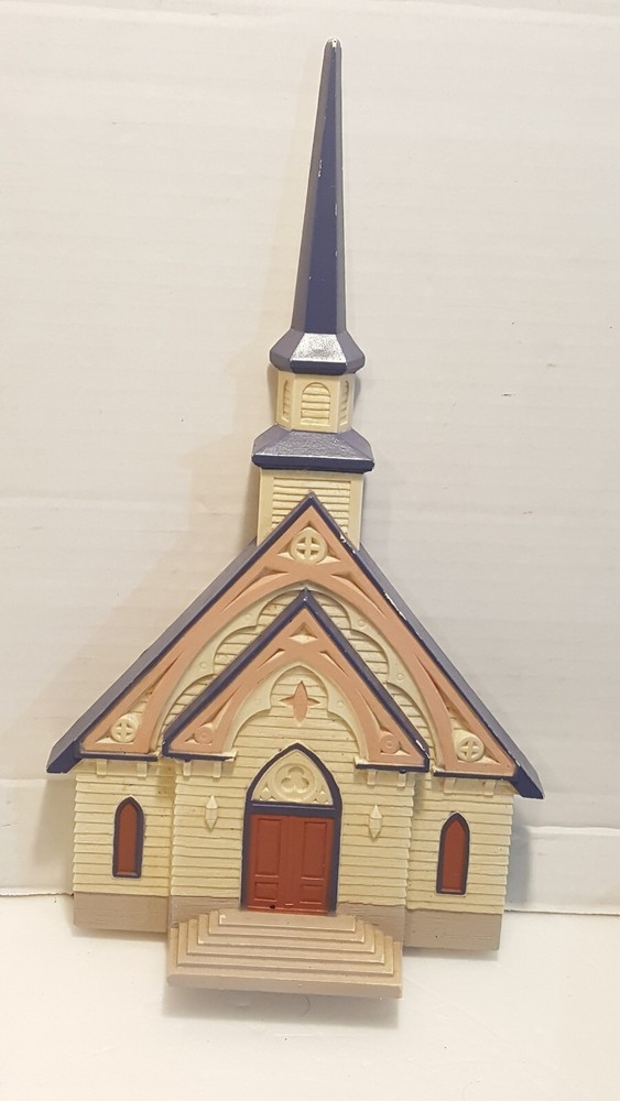 Vintage Home Interiors Gifts Church Chapel Wall Hanging/ Standing Plaque Decor