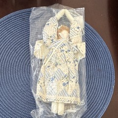 Vintage Country Angel Fabric Rag Doll Ornament — New in Original Packaging