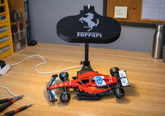 3D Printed 1:24 Scale Ferrari Formula One (F1) Car Desk / Display Lamp