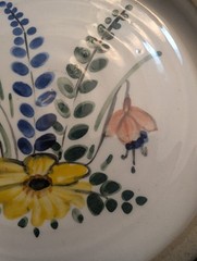 O’Neill Bunratty Ireland Small Pottery Dish Wall Hanging Handmade Signed