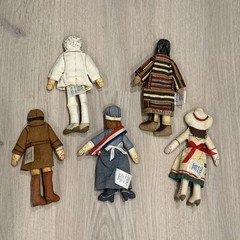 5 Hallmark Famous Figures Dolls | Earhart, Twain, Annie Oakley, Chief Joseph