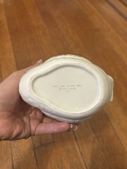 Fitz and Floyd Matte Swan Candy Dish