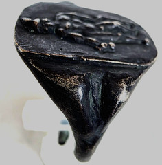 300 BC Ancient Roman Silver Ring Mercury god commerce communication luck travel