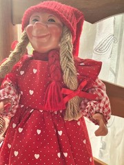 Vintage Christmas Tregaardens Julehus Art Doll: Handpainted from Norway