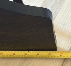 VTG 1969 MCM DART INC Black/Brown Wall Accent Display Shelf #3027 MADE USA