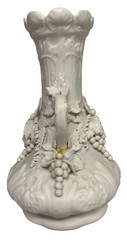 Parian Vase with Botanical Adornments