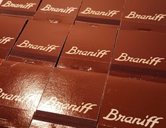 20 BRANIFF AIRWAYS 1928-82 matchbook lot vtg aviation airplane jet airline sign