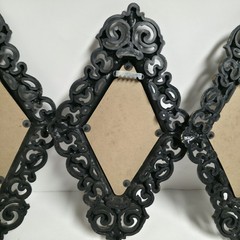 VTG Homco Home Interiors Butterfly Diamond Wall Plaques Set of 3 Gold Frames