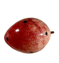 Italian Alabaster Polished Marble Stone Fruit Prickly Pear Cactus MCM