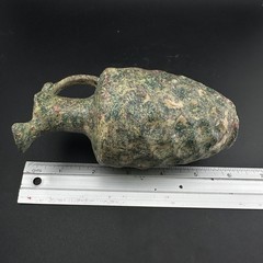 Genuine Ancient Roman Glass Pitcher Jug Circa 1st-2nd Century AD