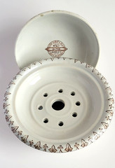 Antique Victorian Brown Transferware Soap Dish w/Lid Alton Pattern W&C Co Hanley