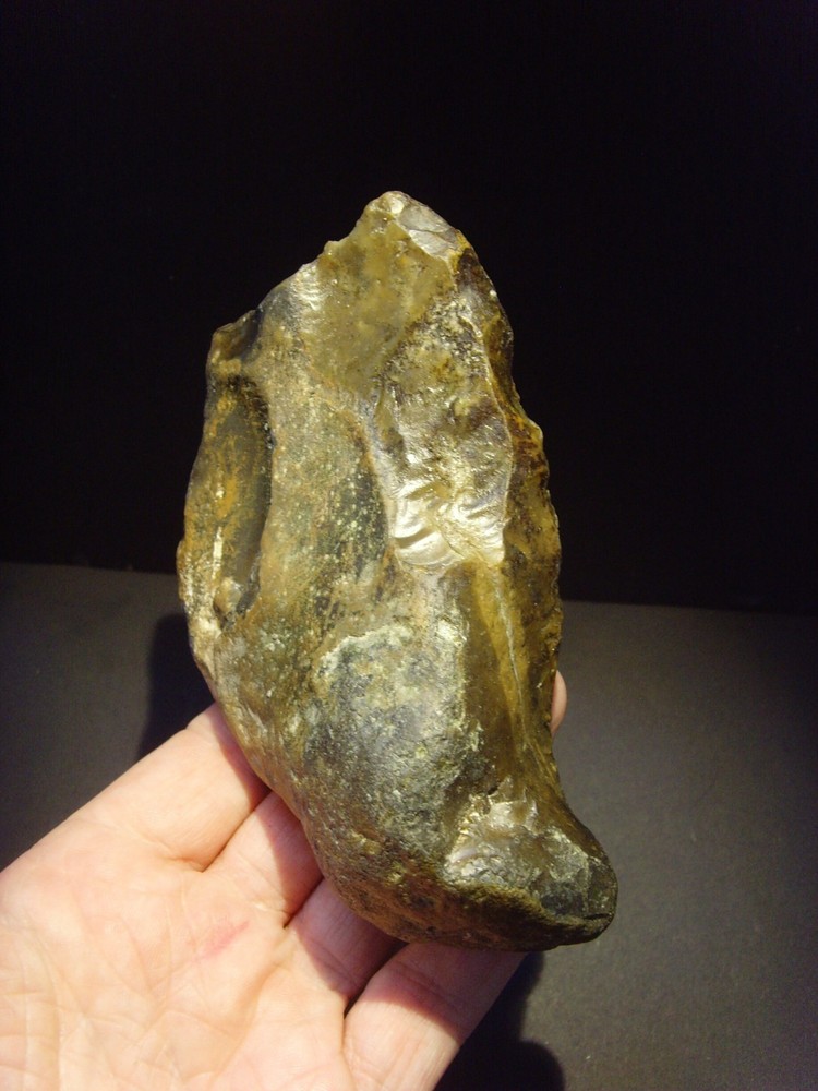 Lower Paleolithic – Fine Acheulean cleaver/scraper c.450,000 BP.