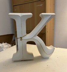 Sicura Gilded Letter Collection- K – 7.75”