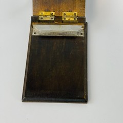 Handmade Tole Art Note Pad Holder and Brush from Switzerland