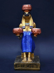 Authentic Ancient Egyptian Antiquities Horus Falcon Candle Holder Egyptian BC