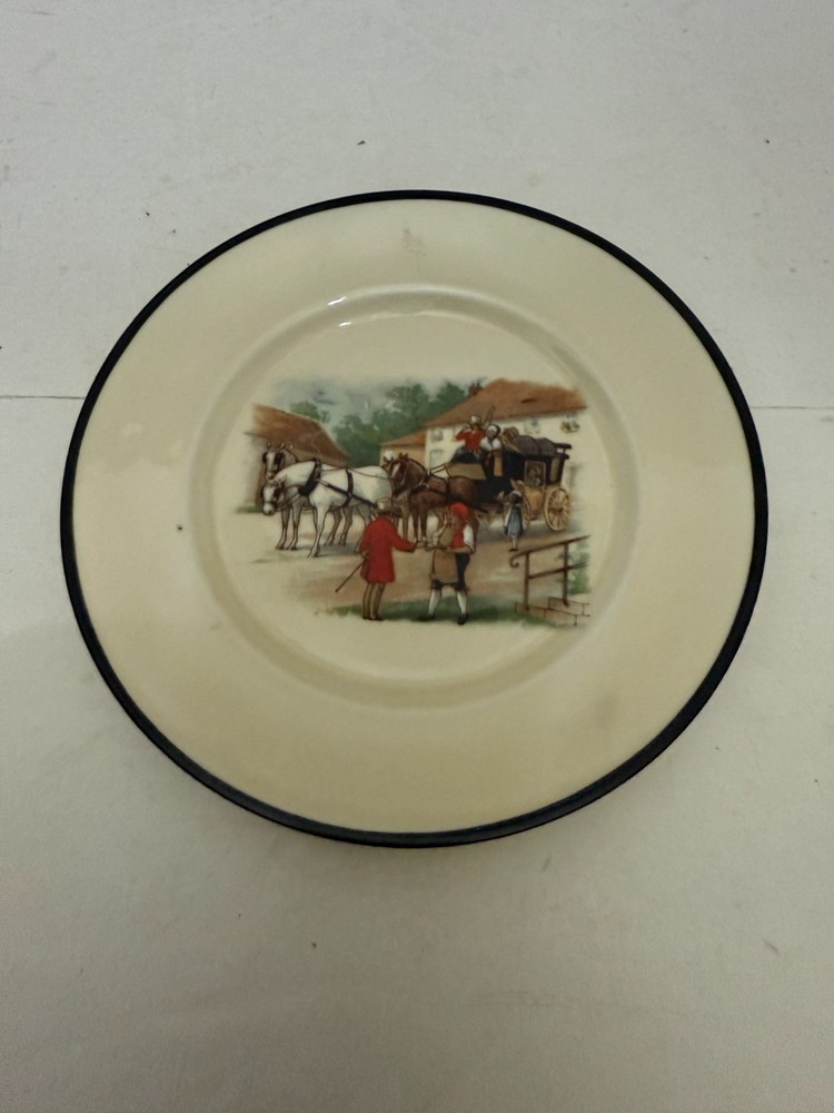 Vintage Basco Germany Horse and Carriage Cabinet Plate