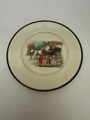 Vintage Basco Germany Horse and Carriage Cabinet Plate