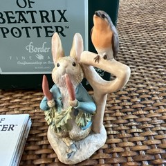 Beatrix Potter PETER RABBIT Border Fine Arts Resin 1991 Britain n/bx