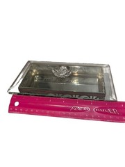 Metal Filigree 😻 Studio ￼ Glass Mirrored Rectangle ￼Vanity Dresser Box Fun