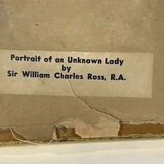 VTG Cameo portrait Of An Unknown Lady Sir William Charles Ross R.A Vintage Frame
