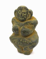Ancient Mother Goddess Near East Idol Stone Figure Fertility Idol 2000 BC